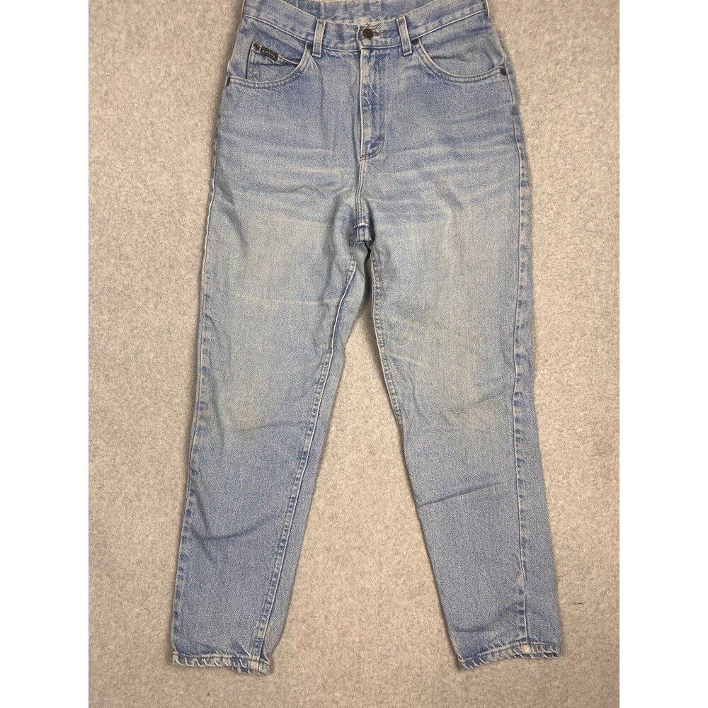 Vintage Riders Jeans Womens 10p Tapered High Rise Light Wash Mom USA 29X27